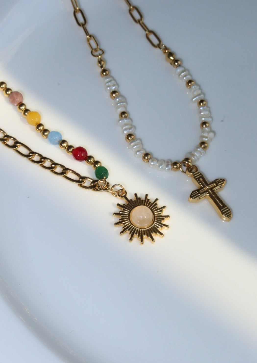 Collana dorata Sonia Soleil Sun