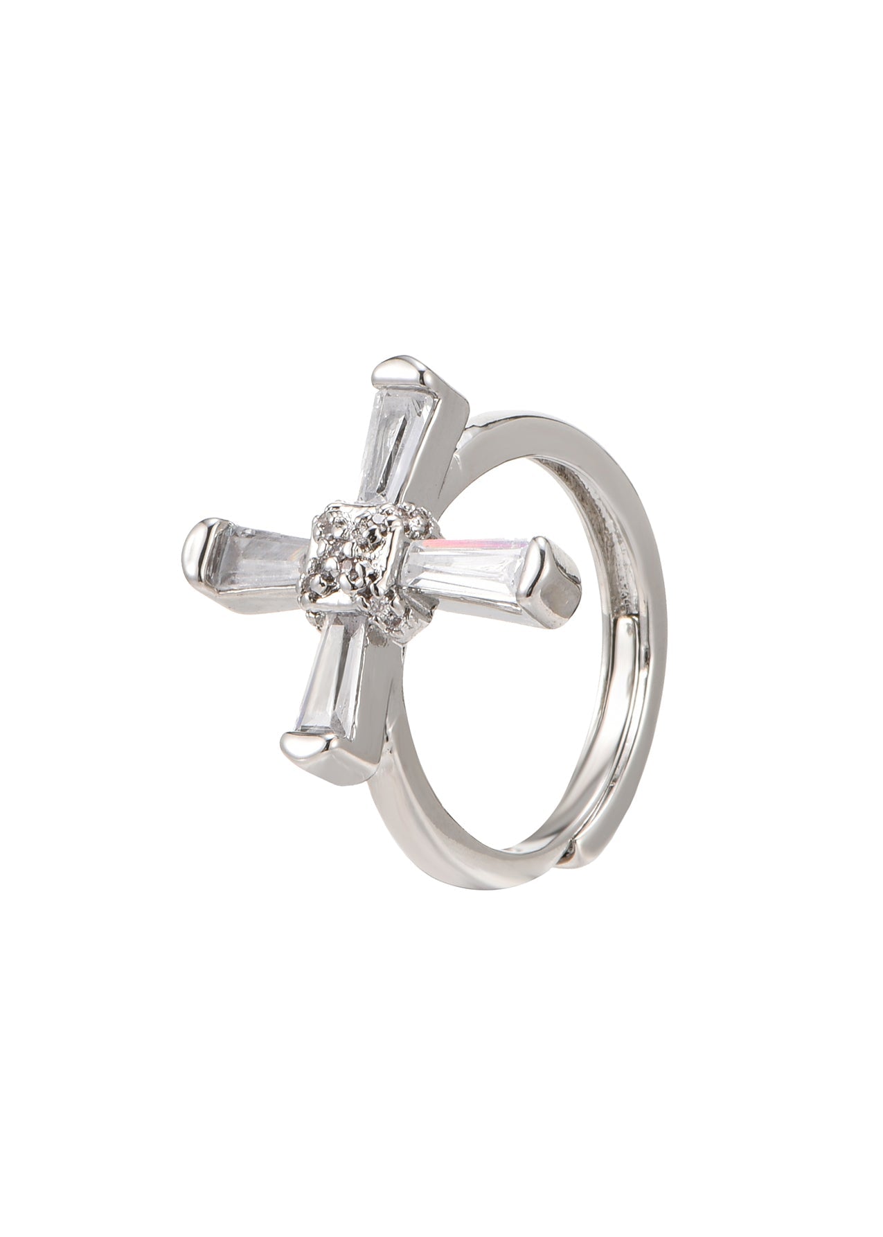 Anthony Kristallkreuz-Silberring