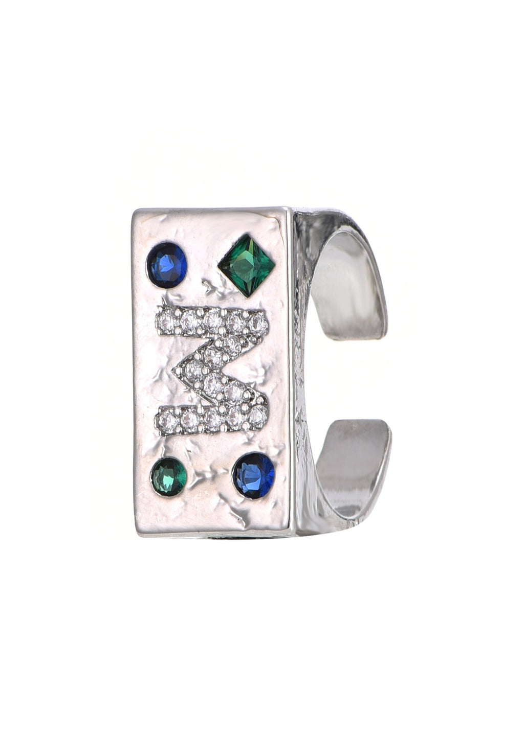 M Power Edelstein-Silberring