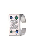 M Power Edelstein-Silberring