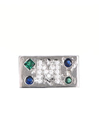 M Power Edelstein-Silberring