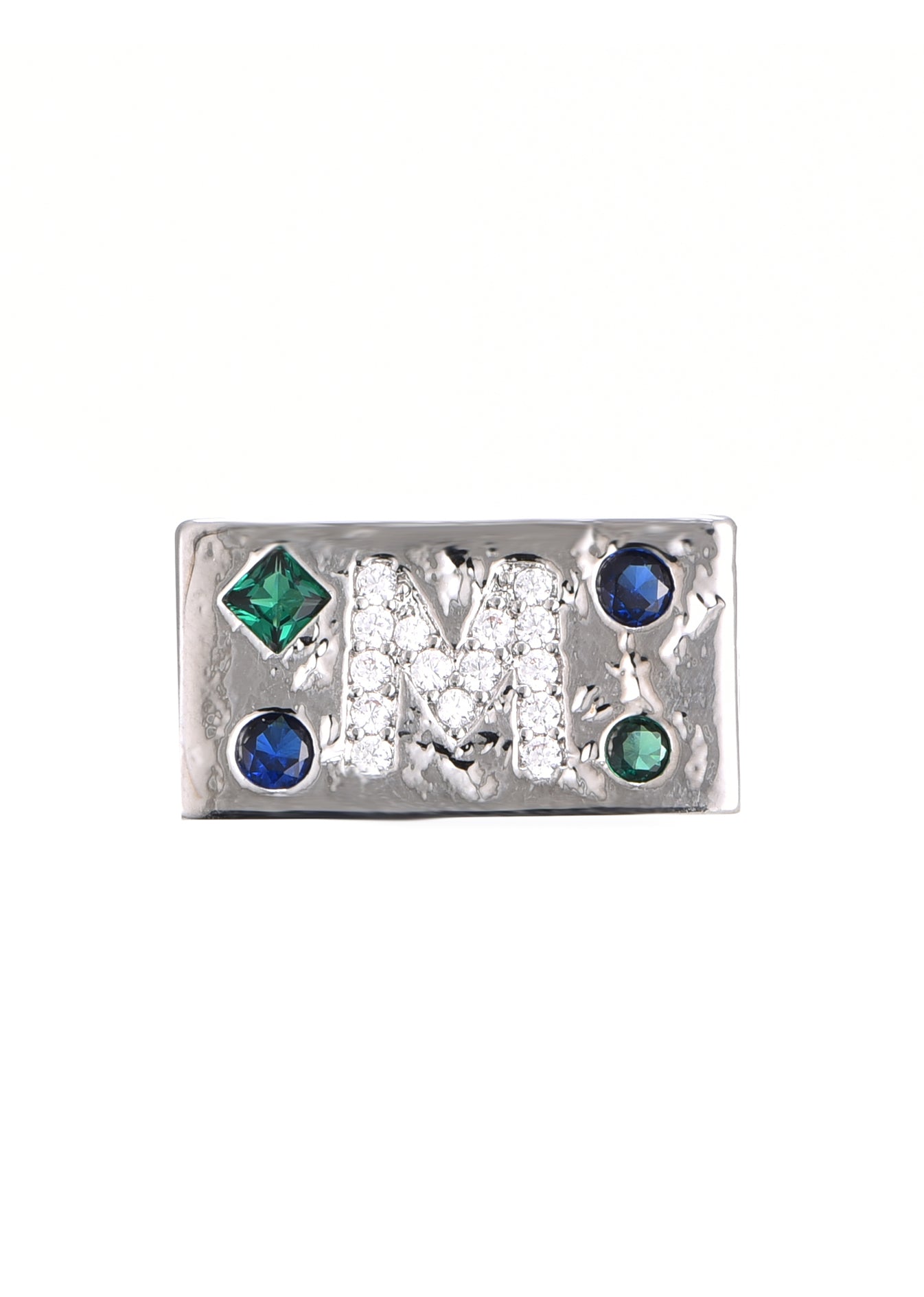 M Power Edelstein-Silberring