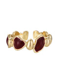 Aster Rot Goldener Ring I