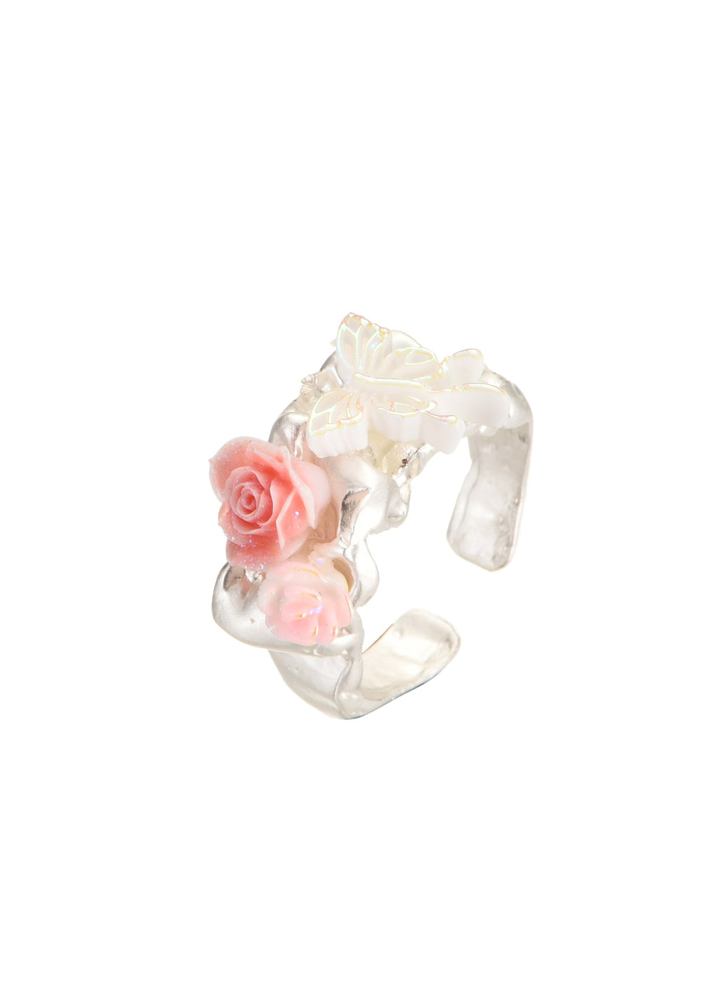 Anello in argento con fiore Ada