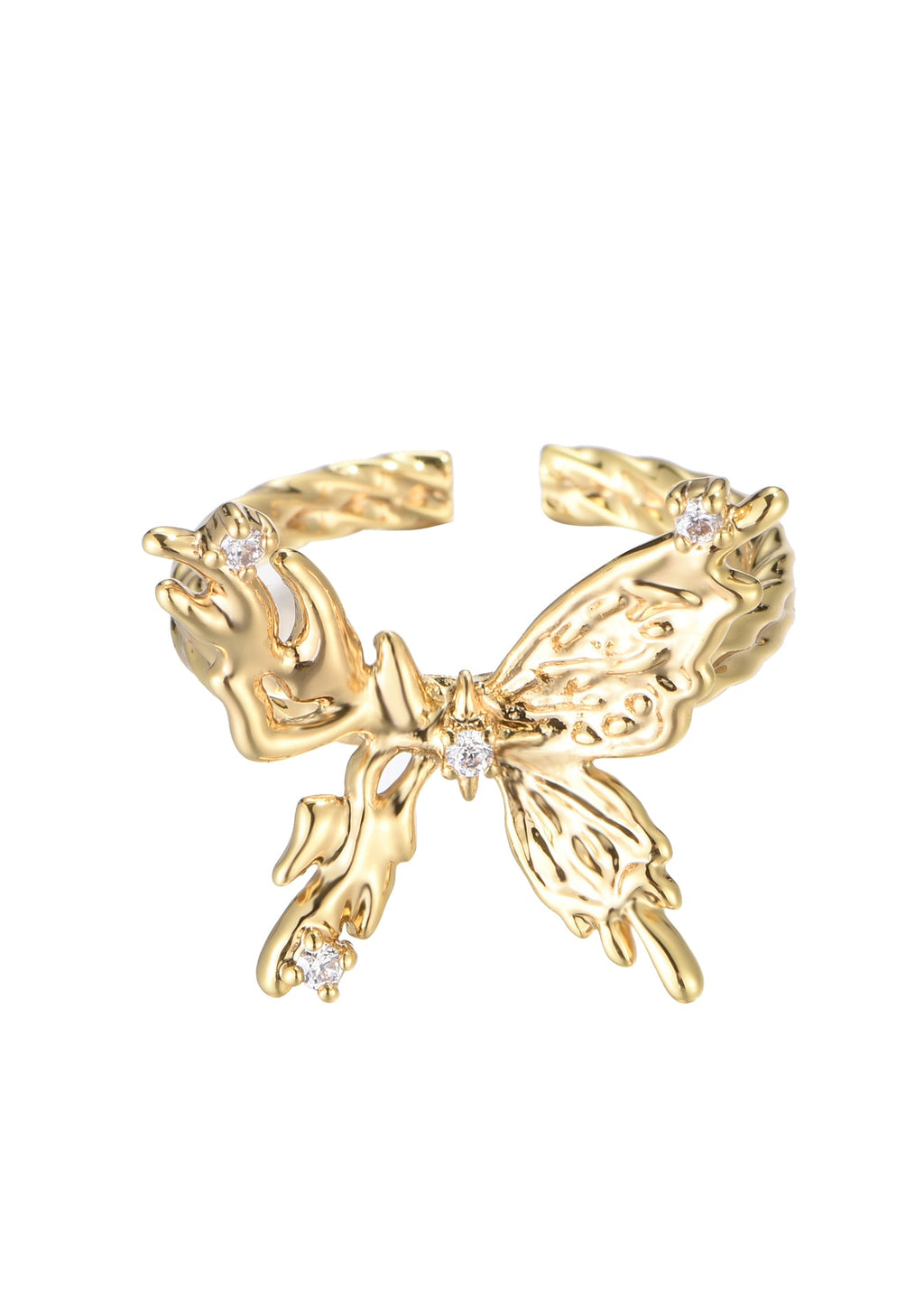 Goldener Ring „Mel Butterfly“