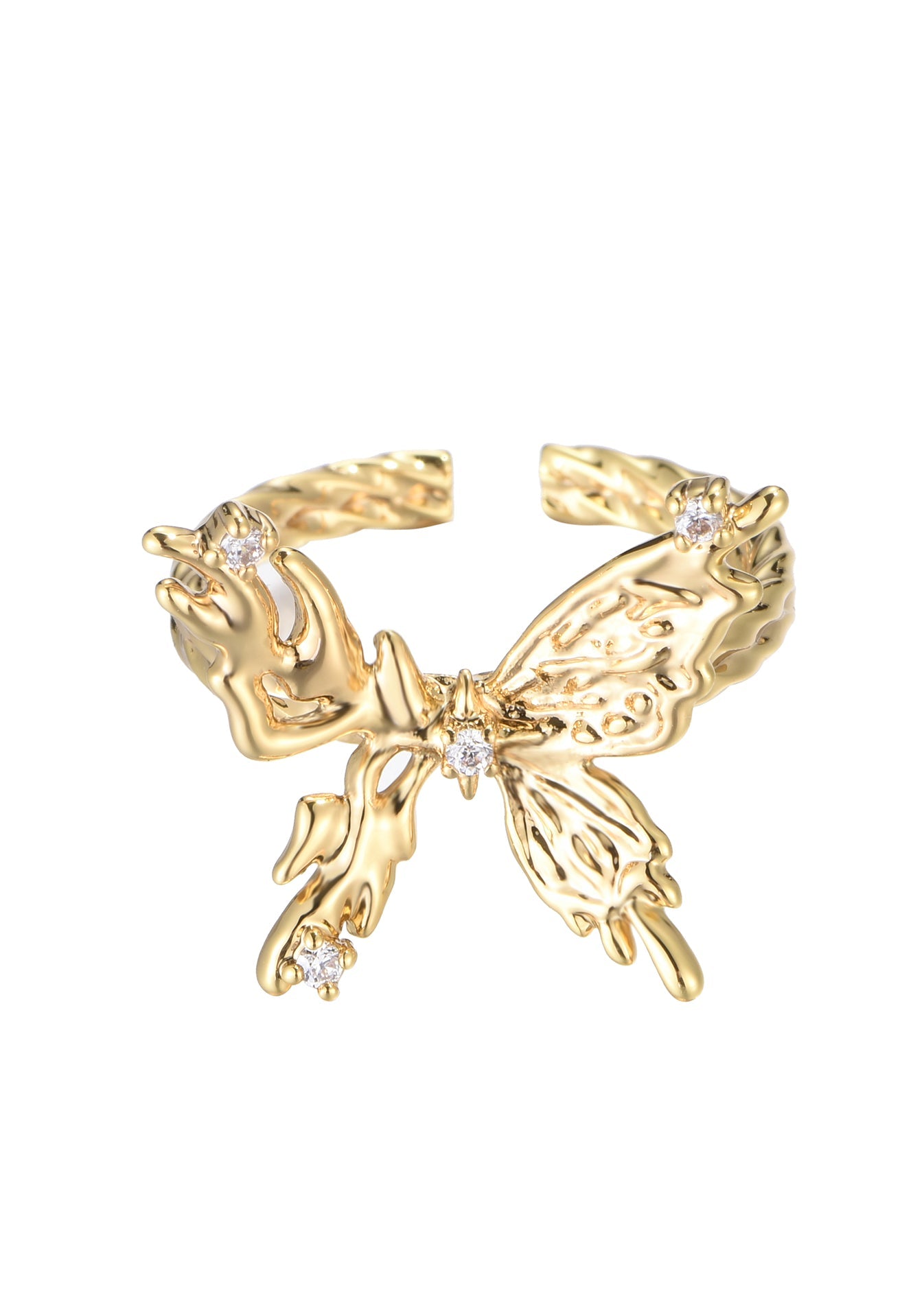 Goldener Ring „Mel Butterfly“