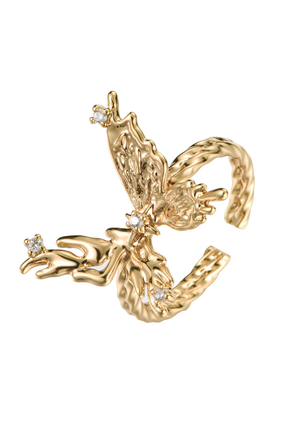 Goldener Ring „Mel Butterfly“