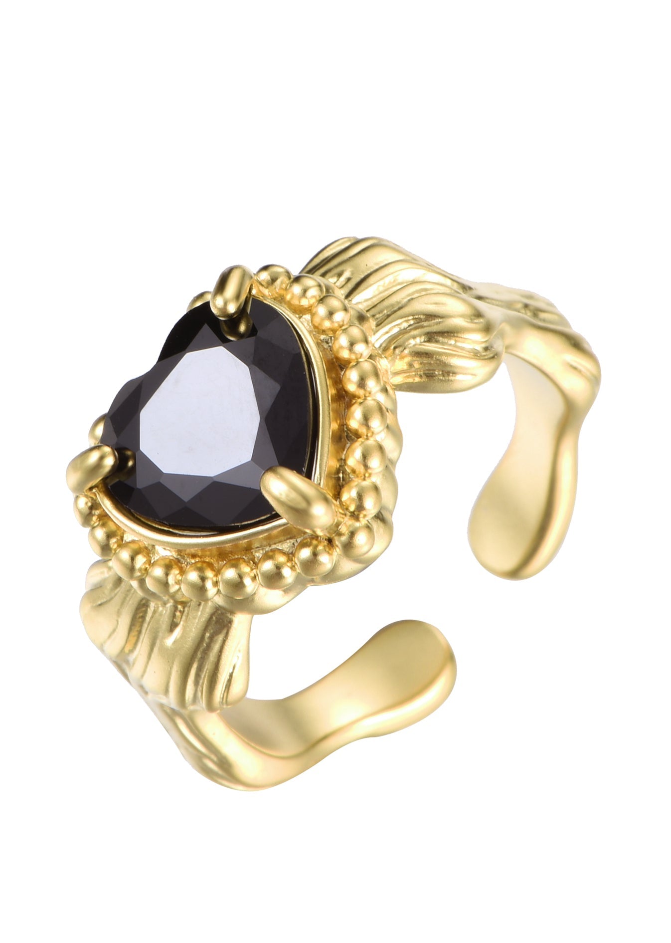 Anello Dan Black Heart