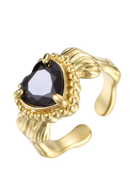Anello Dan Black Heart
