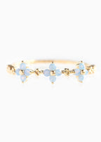 Schneewittchen Mini Blauer Kleeblatt Ring