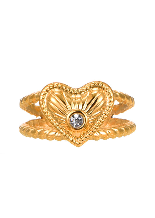 Anello Yves Golden Heart