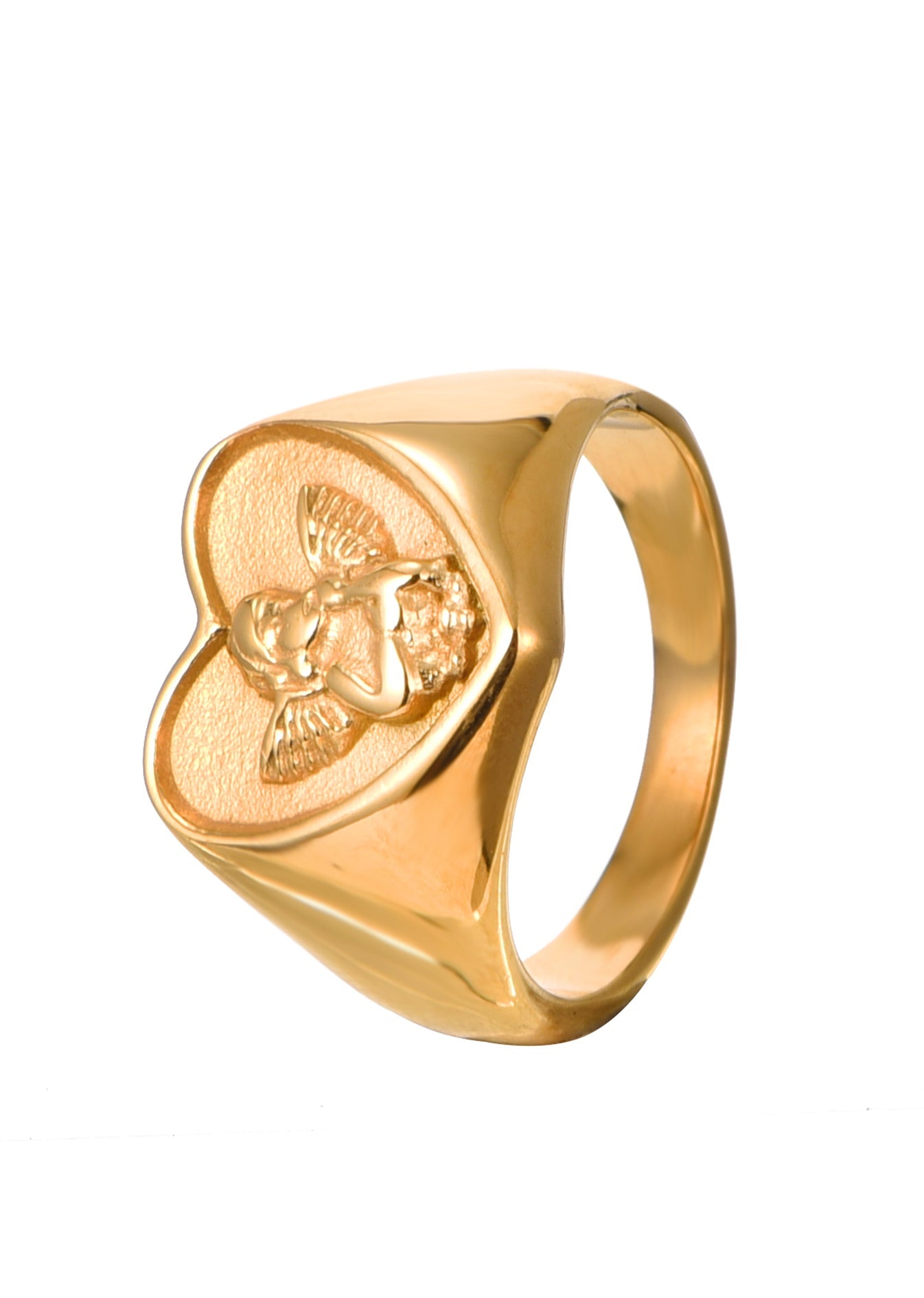 Oh Engel Herz Goldener Ring