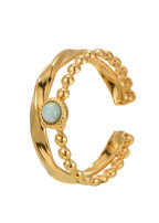 Zoe Amazon Stone Goldener Ring