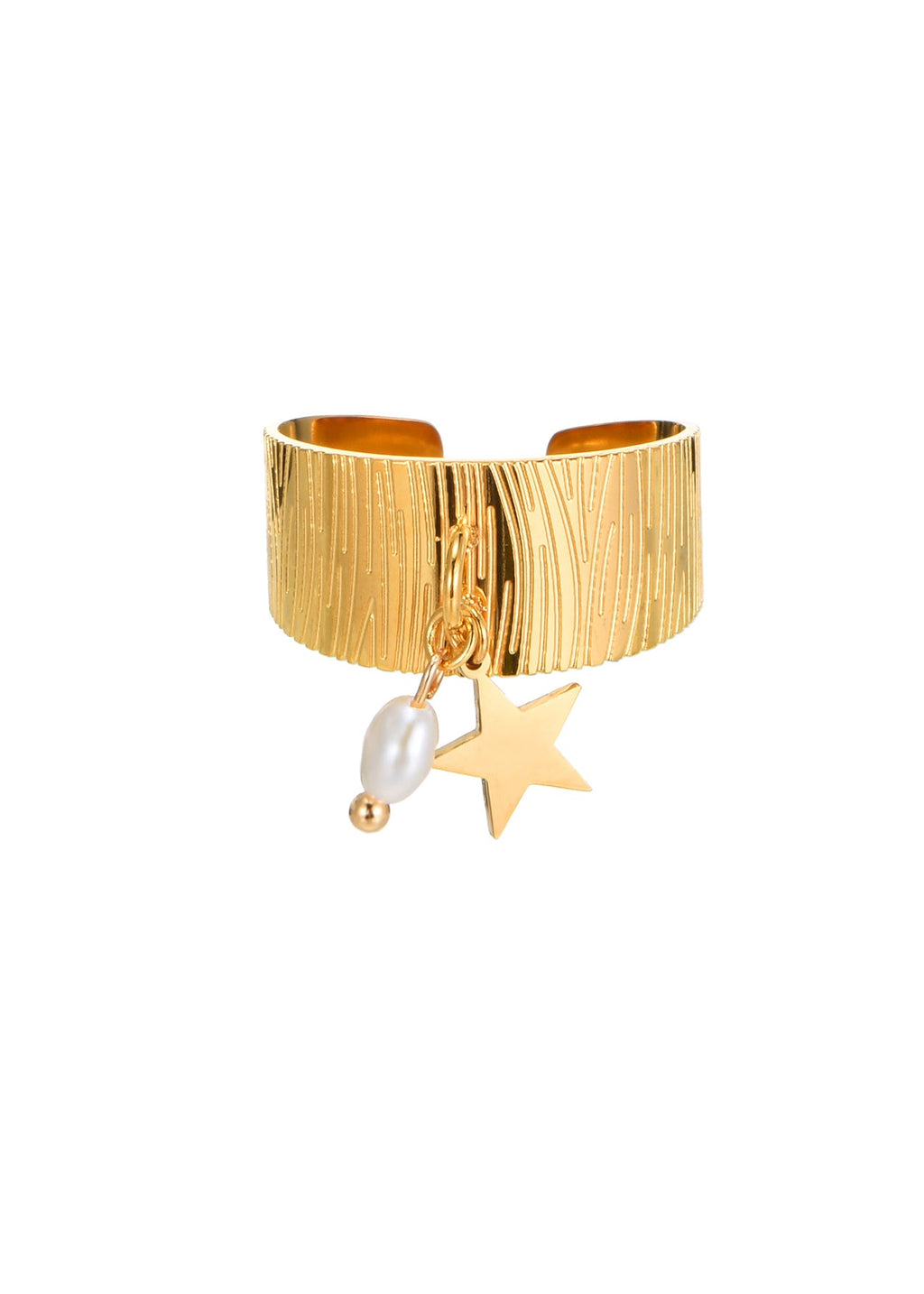 Sara Stern und Perle Goldener Ring