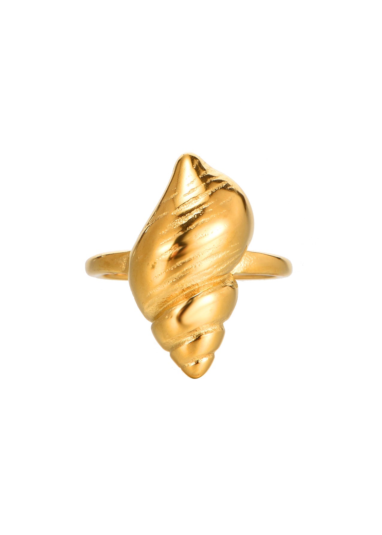 Verstellbarer Sid Spiral Shell Ring