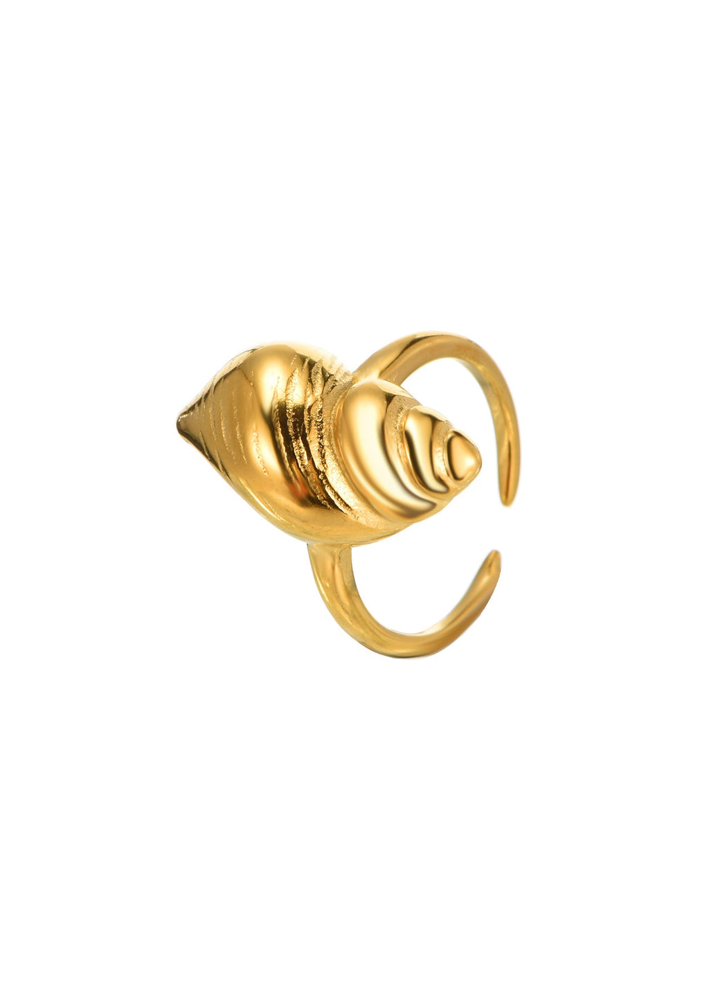 Verstellbarer Sid Spiral Shell Ring