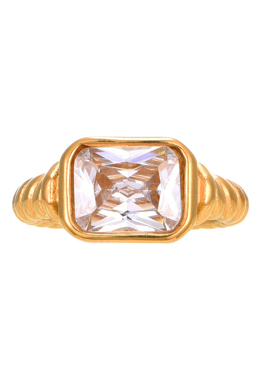Goldring mit Karema-Diamanten