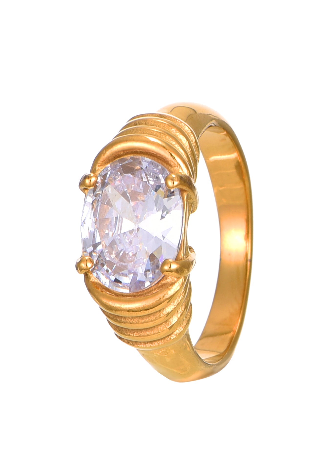 Goldring mit Karema-Diamanten