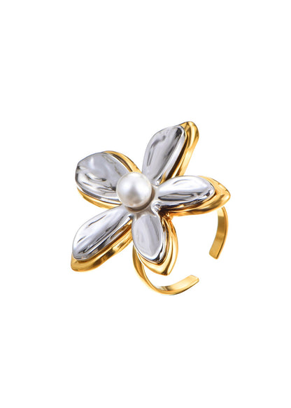 Joanne Flower Silber-Goldring