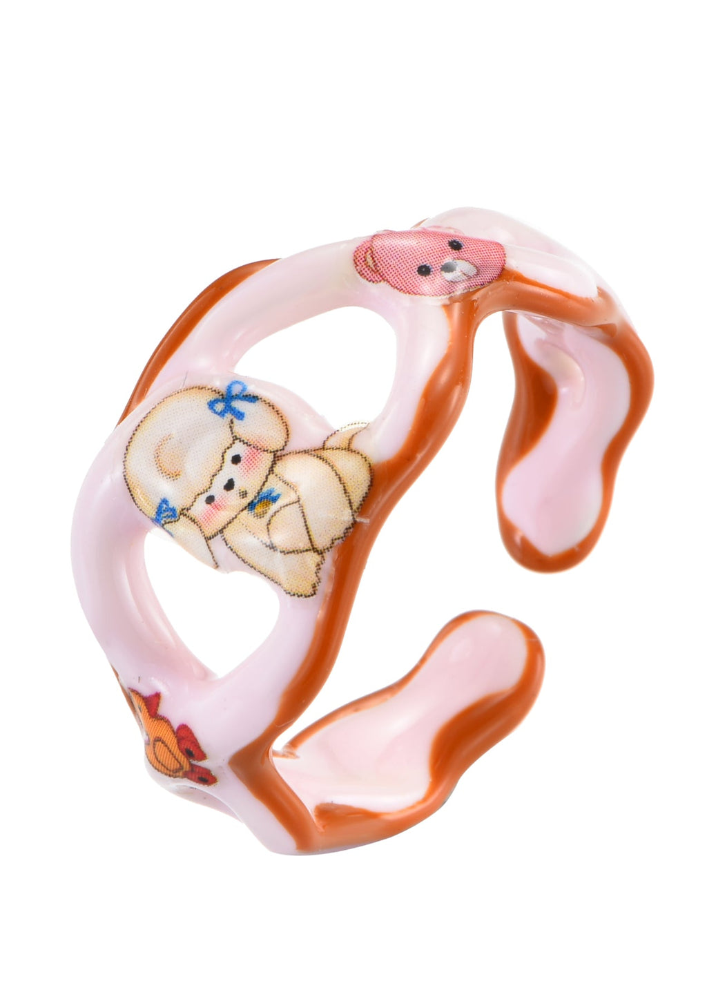 Momo Ring IV - Pinker Bärenhund