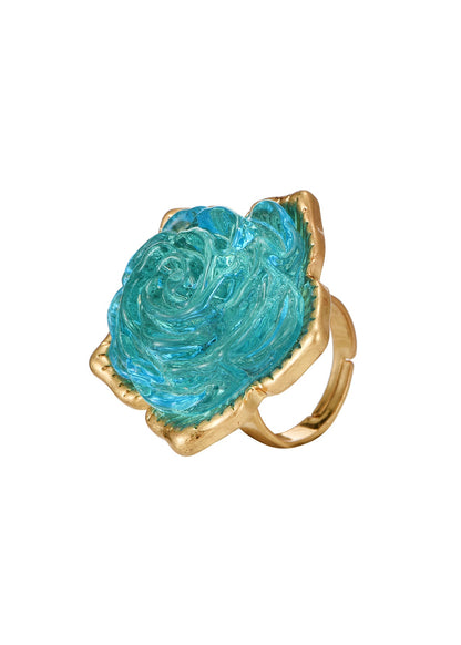 Nachttraum Blauer Rosenring