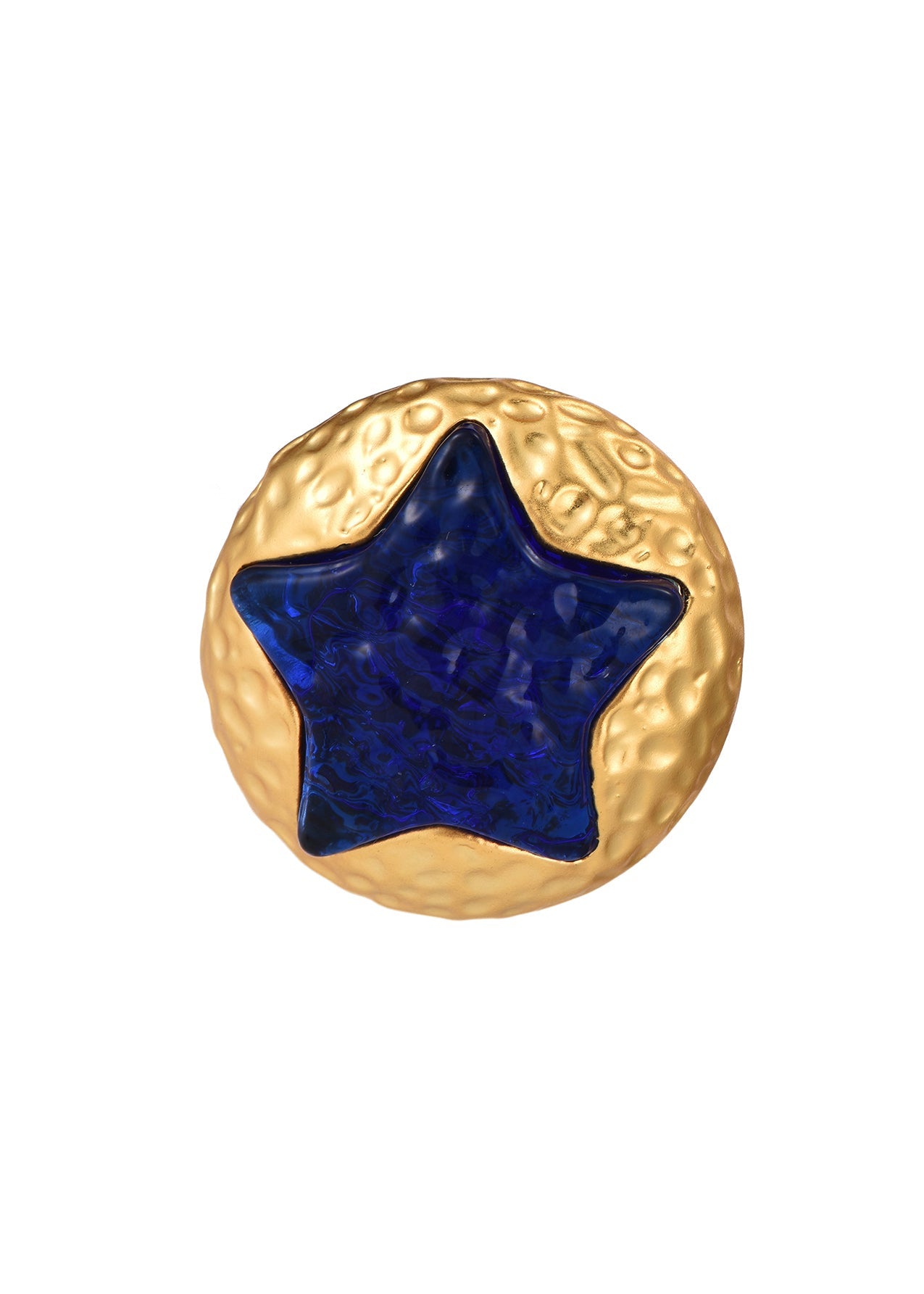 Anello dorato Sagan Blue Star