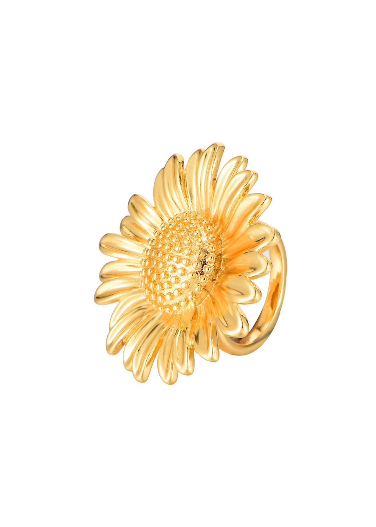 Anello dorato Natalia Daisy Flower