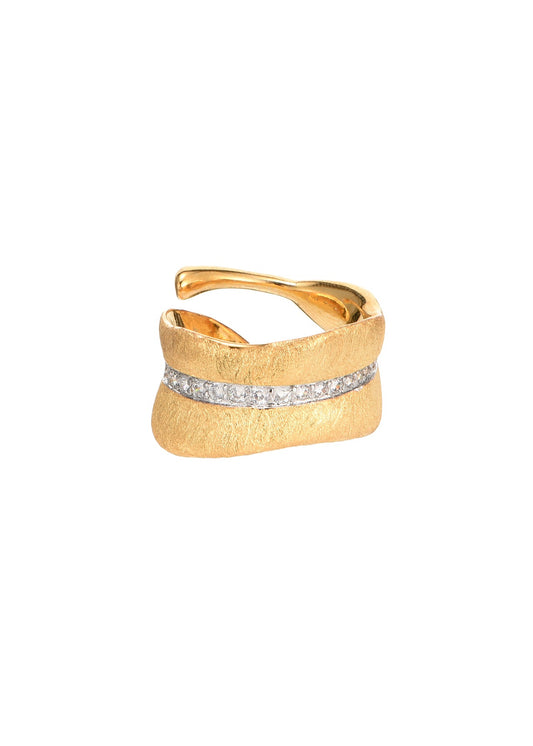 Verstellbarer goldener Ring Colette