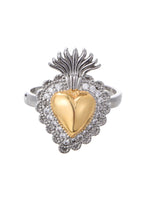 Sacre Coeur Ardent Herz Gold Silber Ring