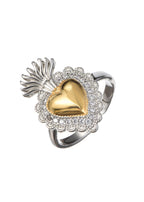 Sacre Coeur Ardent Herz Gold Silber Ring