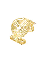 Jacklyn Golden Circle Armreif