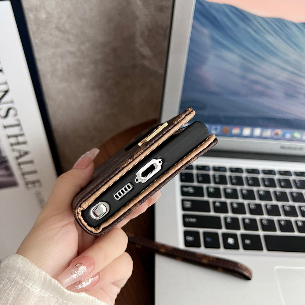 Custodia in pelle con portafoglio per Galaxy S per Samsung