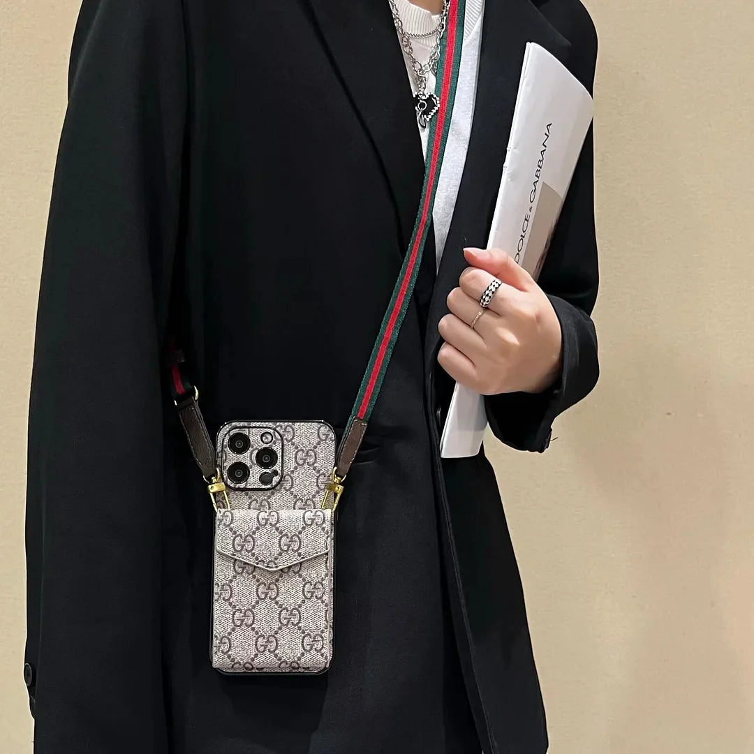 Elegante Crossbody-Handyhülle für das iPhone