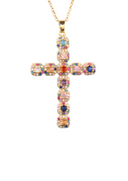 Im Namen der Rose Kreuz Halskette