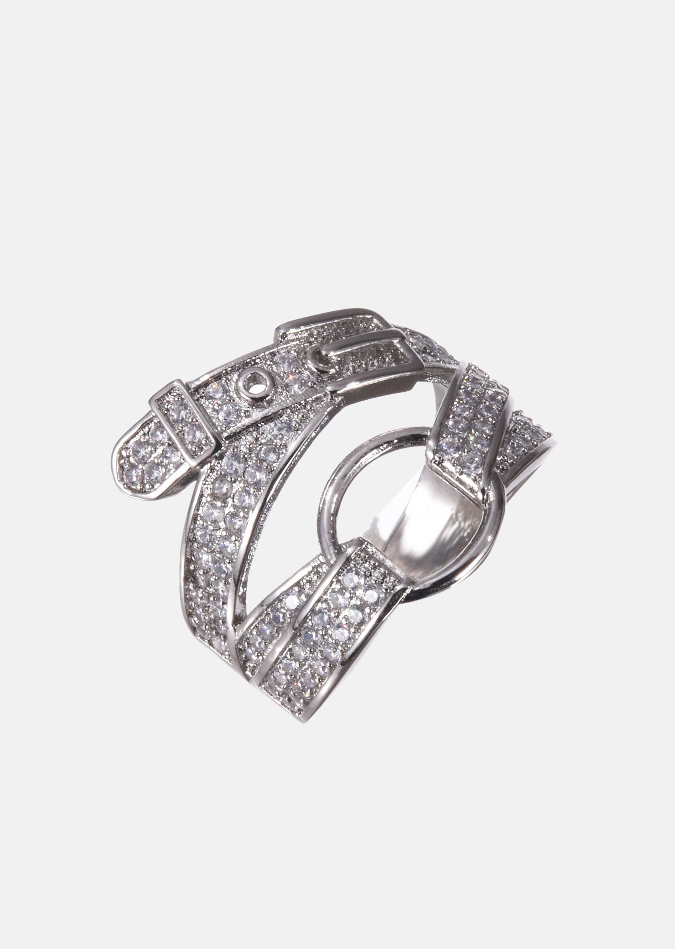 Sparkling Bow Gemstone Ring