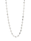 Collana lunga in argento con croce paolina