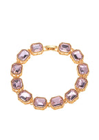 Maddy Pink Stones Goldenes Armband