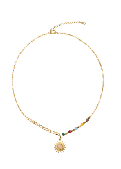 Collana dorata Sonia Soleil Sun