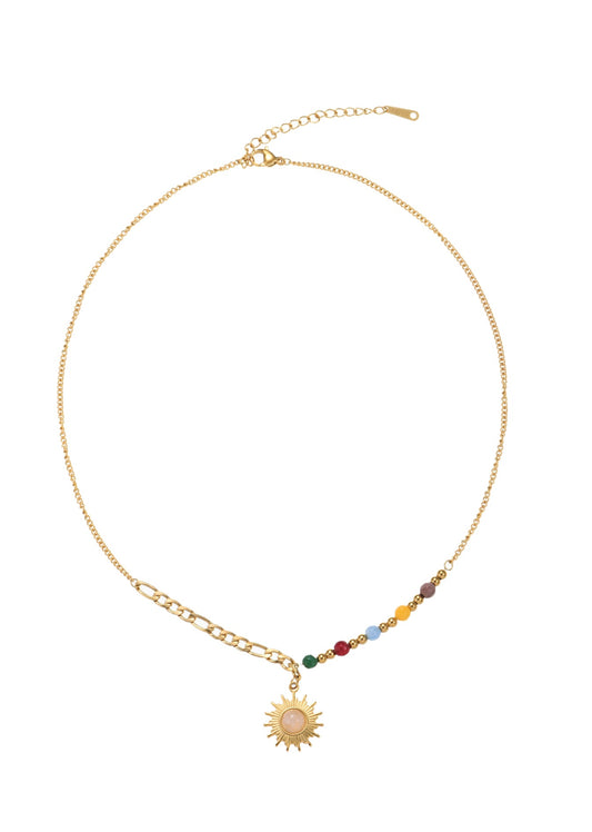 Collana dorata Sonia Soleil Sun