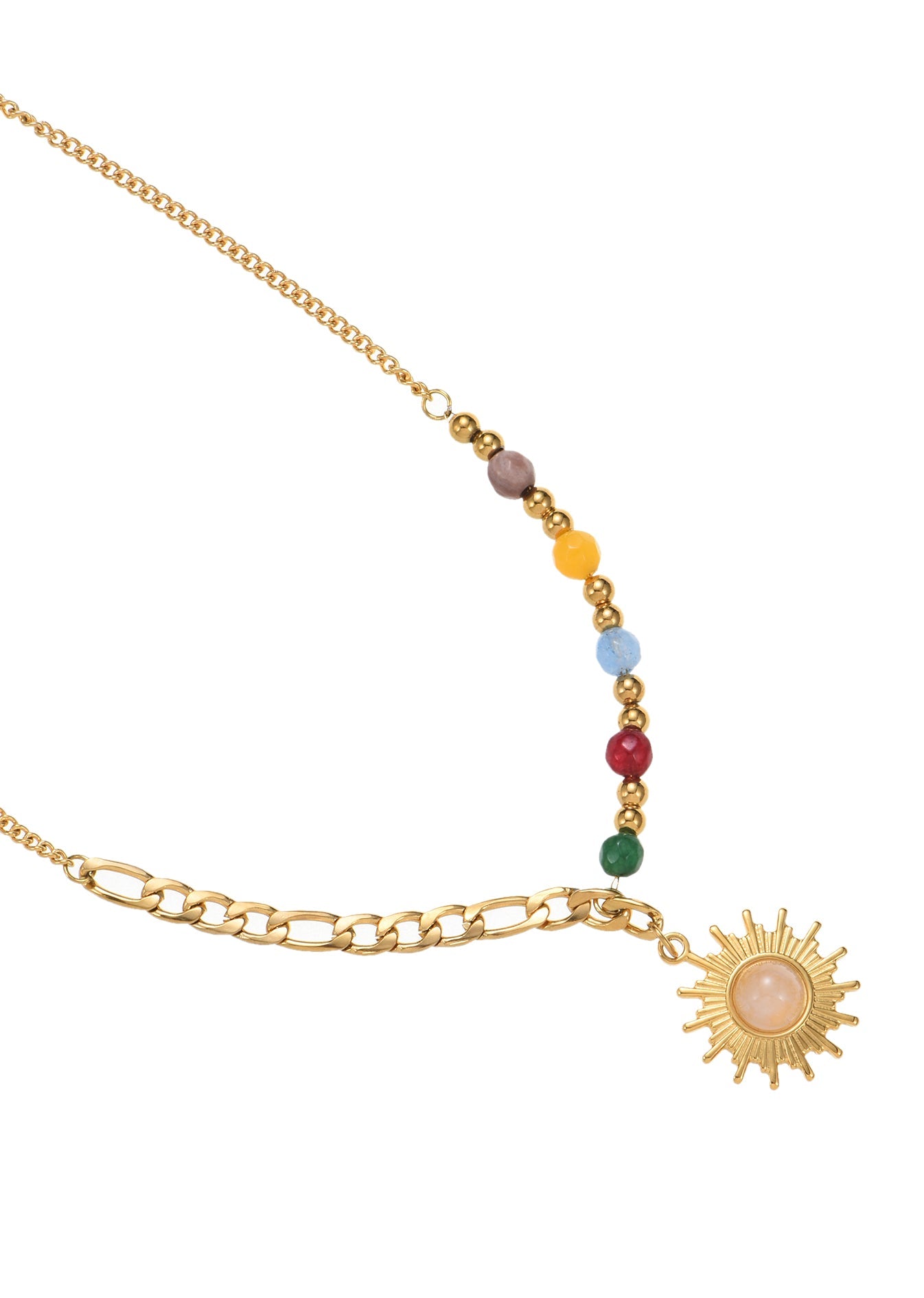 Collana dorata Sonia Soleil Sun