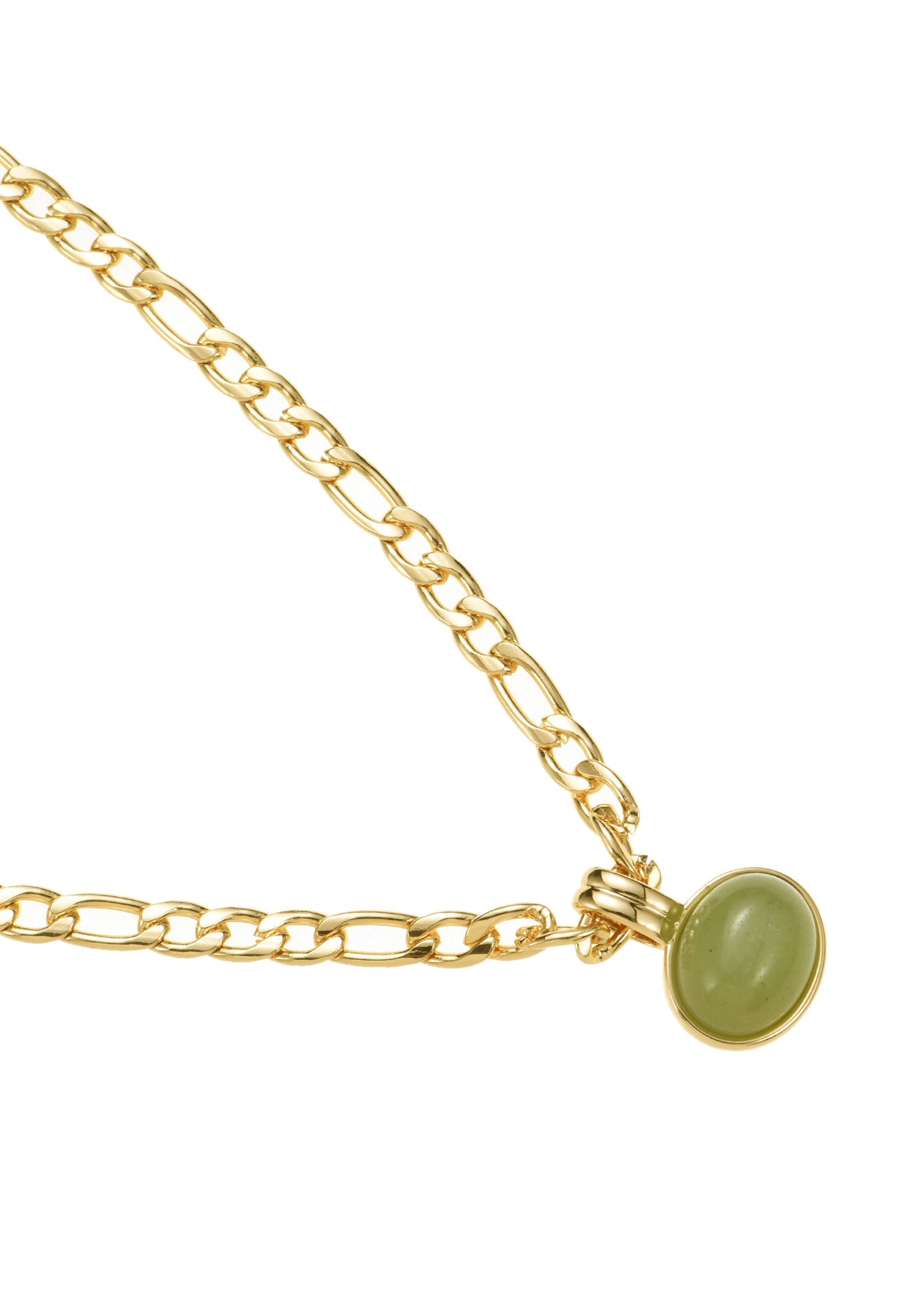 Jaded Jade Goldene Halskette