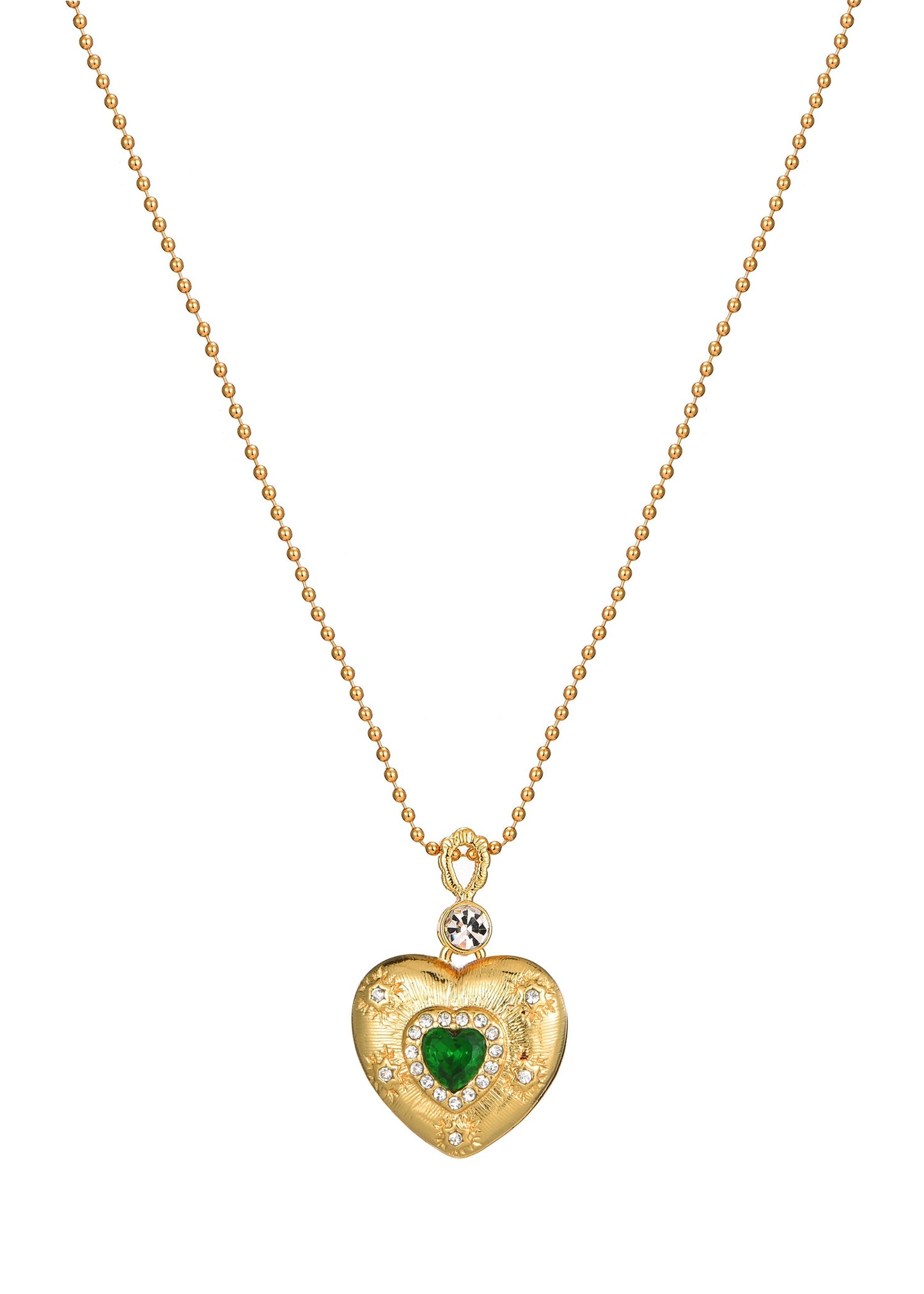 Gabrielle Green Love Edelstein-Halskette