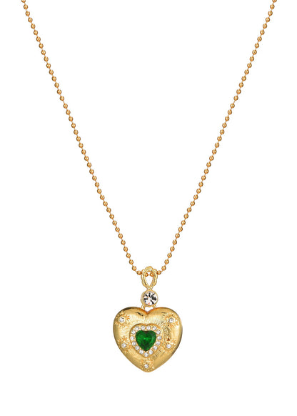Gabrielle Green Love Edelstein-Halskette