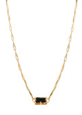 Collana Madelaine in pietra nera