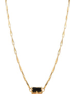 Collana Madelaine in pietra nera