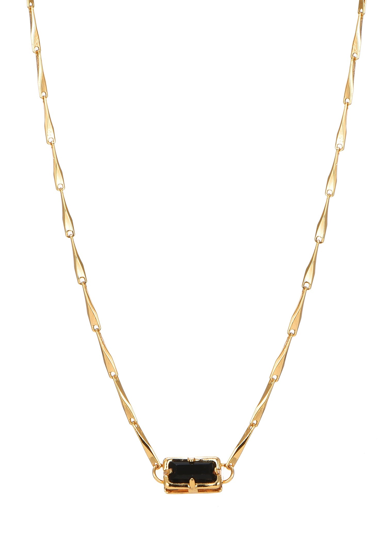 Collana Madelaine in pietra nera