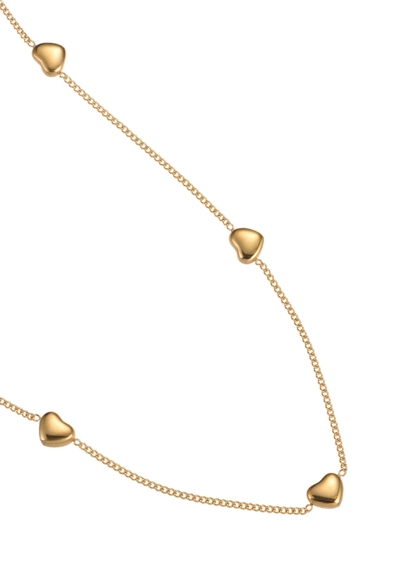 Collana con cuore a catena Duke