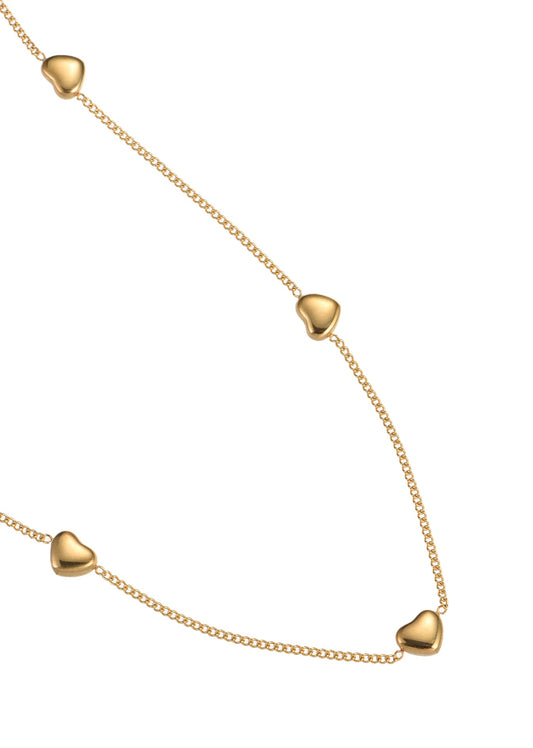 Collana con cuore a catena Duke