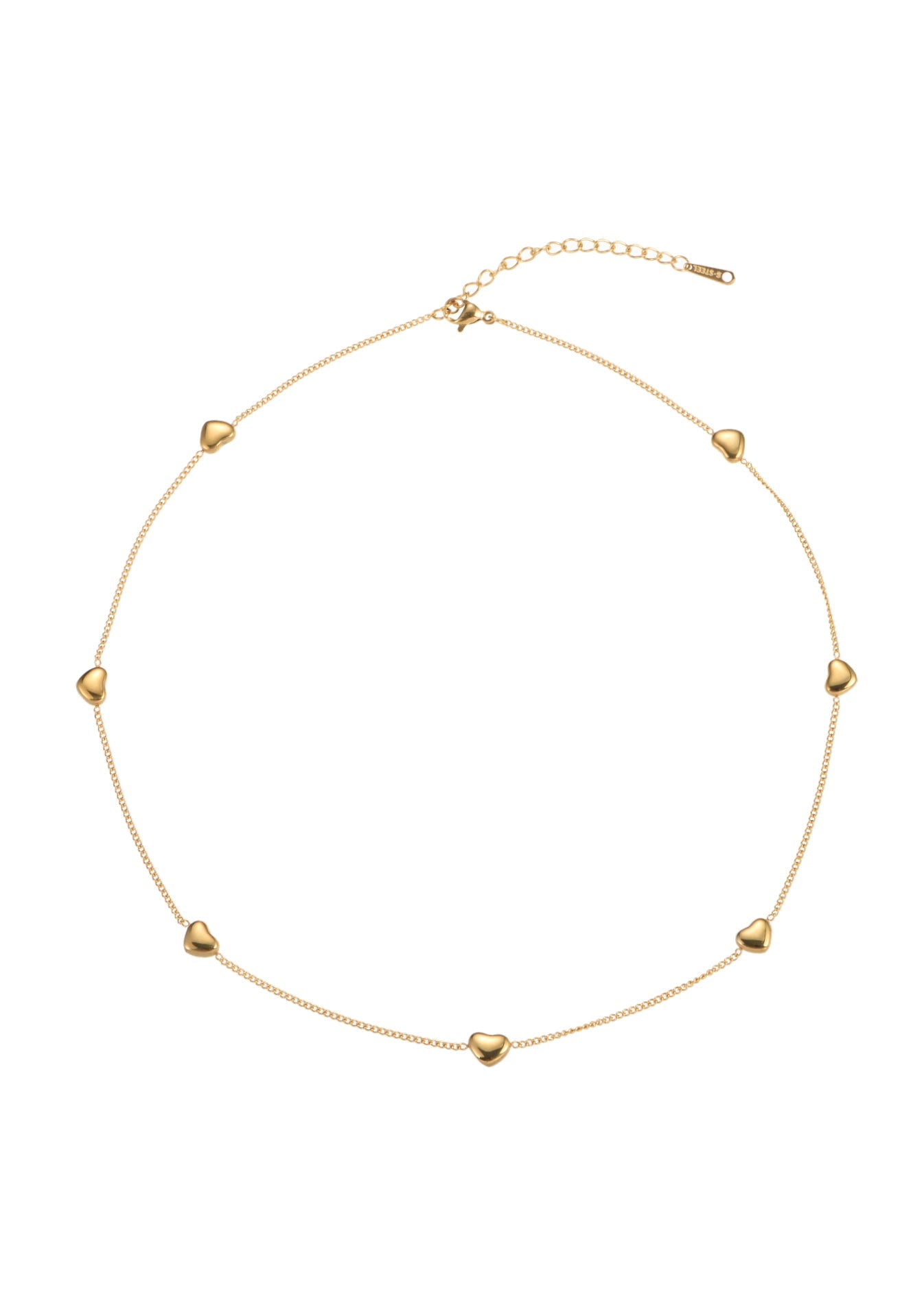 Collana con cuore a catena Duke