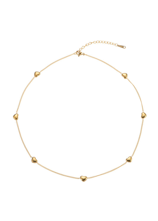 Collana con cuore a catena Duke